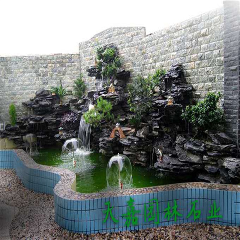 博罗小庭院水景设计